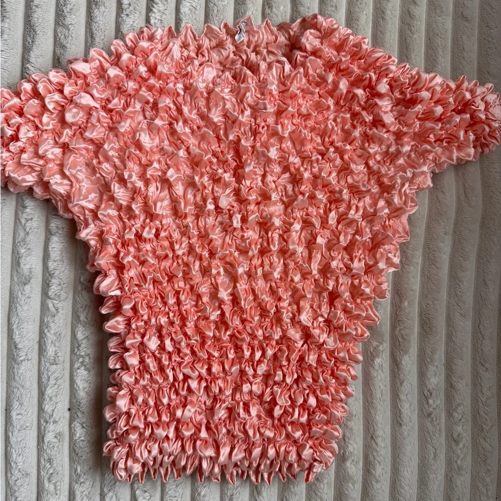 Pink Ruffled Top - Picture 1 of 5